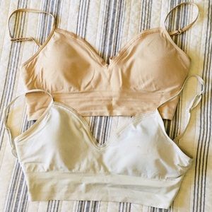 Jockey Bralette Bundle - Nude and White